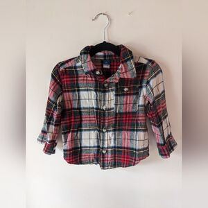 🌈 3/$15 🌈 Plaid Button Up Shirt 2T
